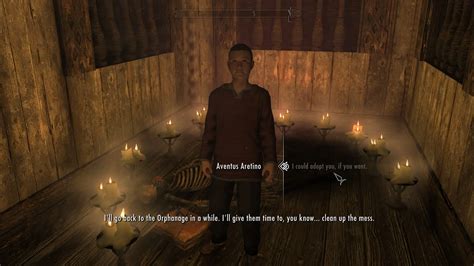 is there a way to adopt aventus aretino|skyrim aretino family heirloom.